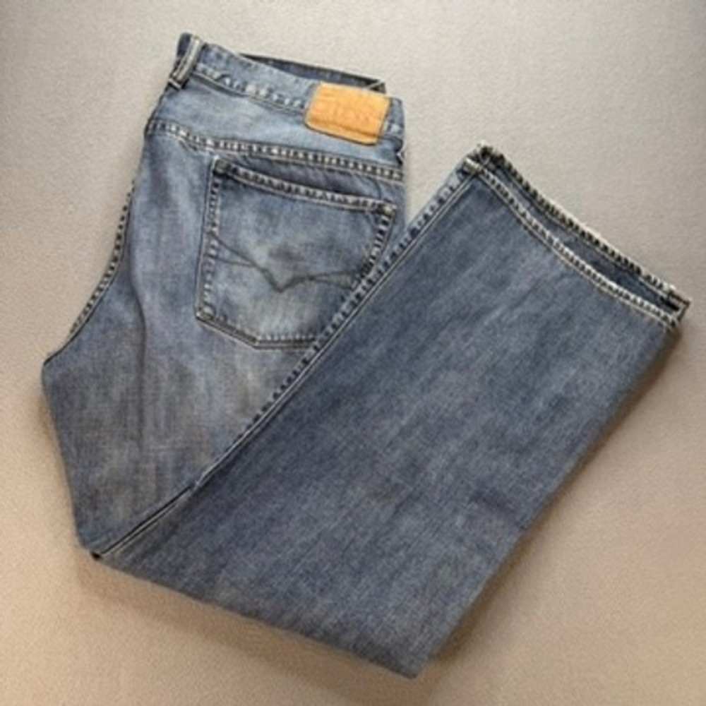 Vintage Guess Jeans Men 38x32 Blue Relaxed Fit Straight Leg JM5074 Denim Y2K